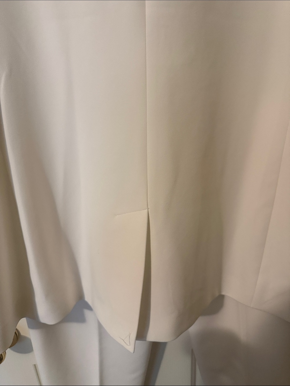 White Express Editor Ankle Pants Suit Size 16 Long/XL - Picture 5 of 13